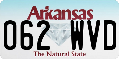 AR license plate 062WVD