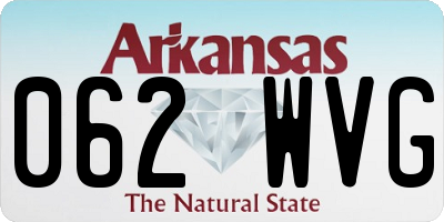 AR license plate 062WVG