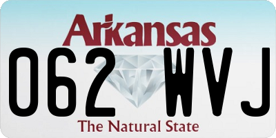 AR license plate 062WVJ