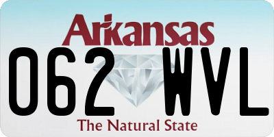 AR license plate 062WVL