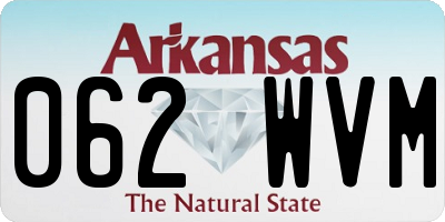 AR license plate 062WVM