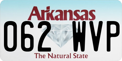 AR license plate 062WVP