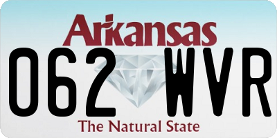 AR license plate 062WVR