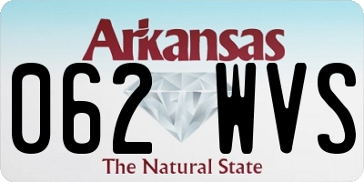 AR license plate 062WVS