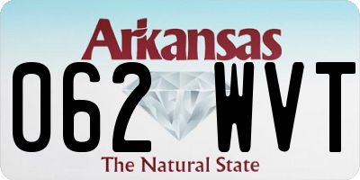 AR license plate 062WVT