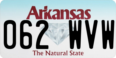 AR license plate 062WVW