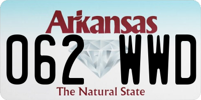 AR license plate 062WWD