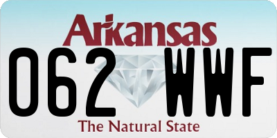 AR license plate 062WWF