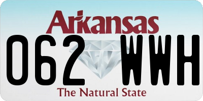 AR license plate 062WWH