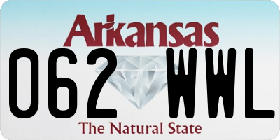 AR license plate 062WWL