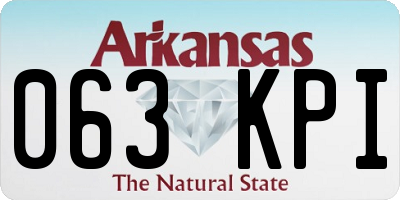 AR license plate 063KPI