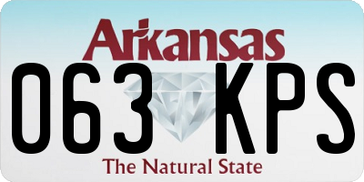 AR license plate 063KPS