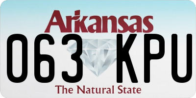 AR license plate 063KPU