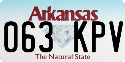 AR license plate 063KPV