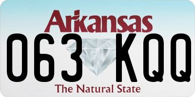 AR license plate 063KQQ