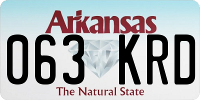 AR license plate 063KRD