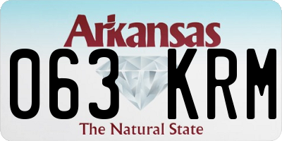 AR license plate 063KRM