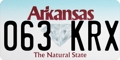 AR license plate 063KRX