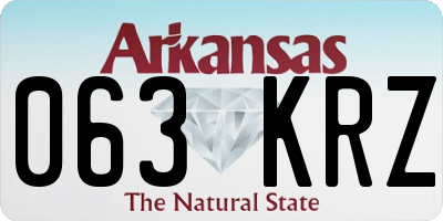 AR license plate 063KRZ