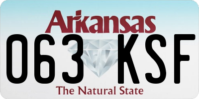 AR license plate 063KSF