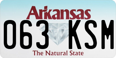 AR license plate 063KSM