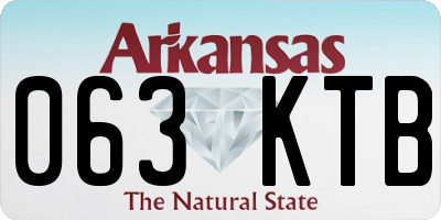 AR license plate 063KTB