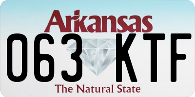 AR license plate 063KTF
