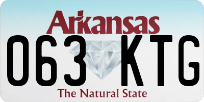 AR license plate 063KTG