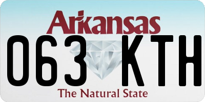 AR license plate 063KTH