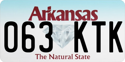 AR license plate 063KTK