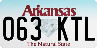 AR license plate 063KTL