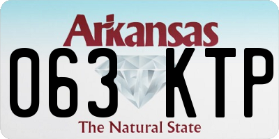 AR license plate 063KTP