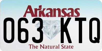 AR license plate 063KTQ