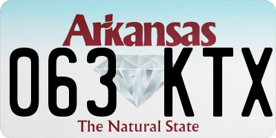AR license plate 063KTX