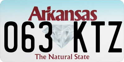 AR license plate 063KTZ
