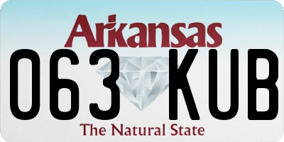 AR license plate 063KUB