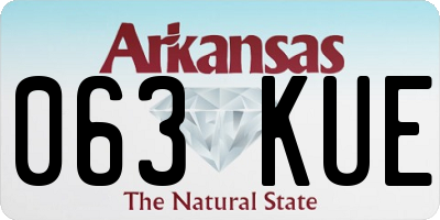 AR license plate 063KUE