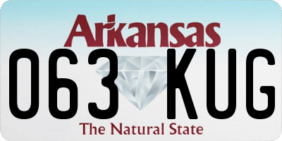 AR license plate 063KUG