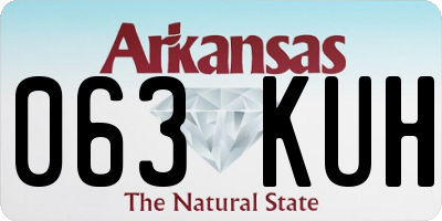 AR license plate 063KUH