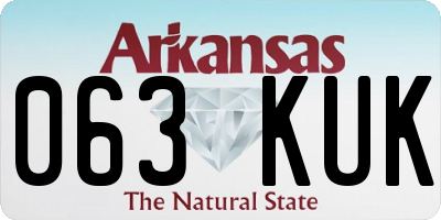 AR license plate 063KUK
