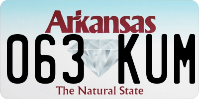 AR license plate 063KUM