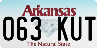 AR license plate 063KUT