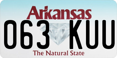 AR license plate 063KUU