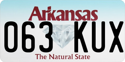 AR license plate 063KUX