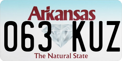 AR license plate 063KUZ