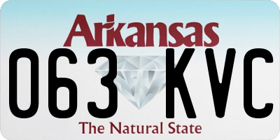 AR license plate 063KVC