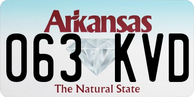 AR license plate 063KVD