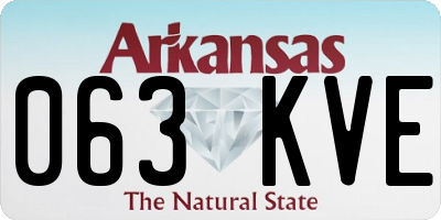 AR license plate 063KVE
