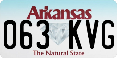 AR license plate 063KVG