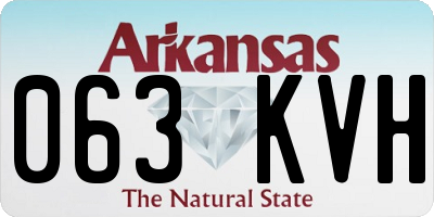 AR license plate 063KVH